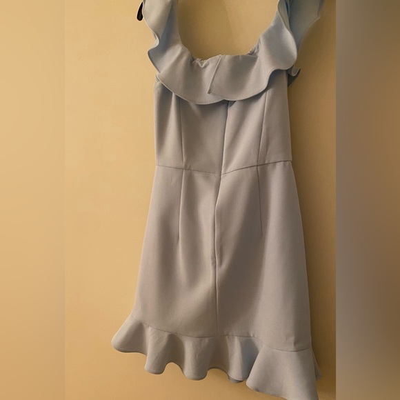 French Connection Baby Blue Ruffle Dress - Picture 4 of 5